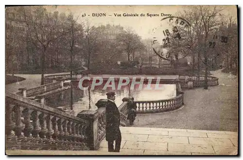 Cartes postales Dijon vue generale du Square Darcy