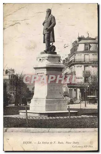 Cartes postales Dijon la statue de F Rude place Darcy