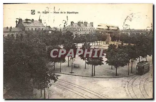 Ansichtskarte AK Dijon place de la Republique