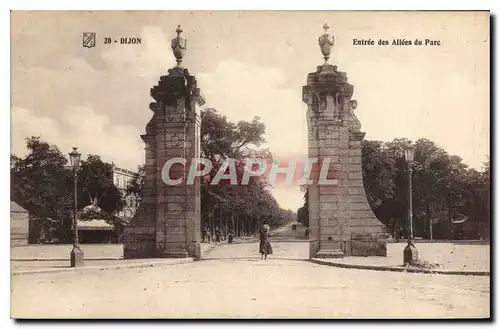 Ansichtskarte AK Dijon entree des Allees du parc