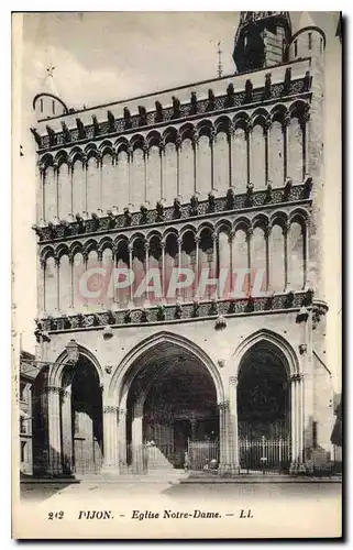 Cartes postales Dijon Eglise Notre Dame