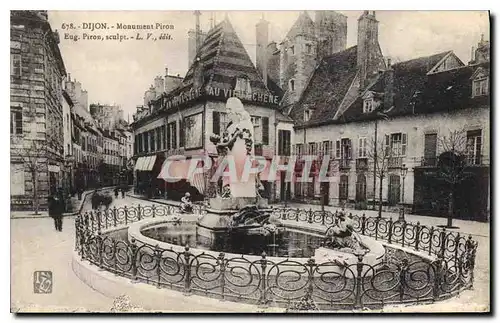 Cartes postales Dijon monument Piron Eug Piron sculpt