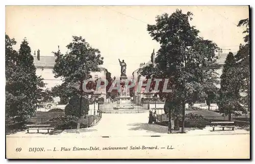 Cartes postales Dijon place Etienne Dolet anciennement Saint Bernard