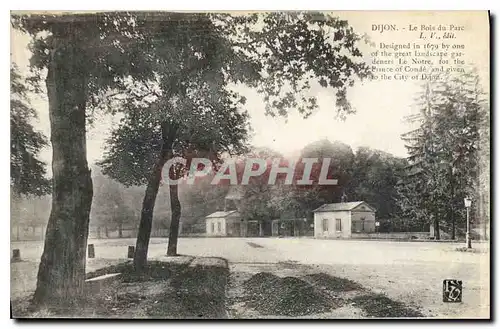 Cartes postales Dijon le Bois du parc