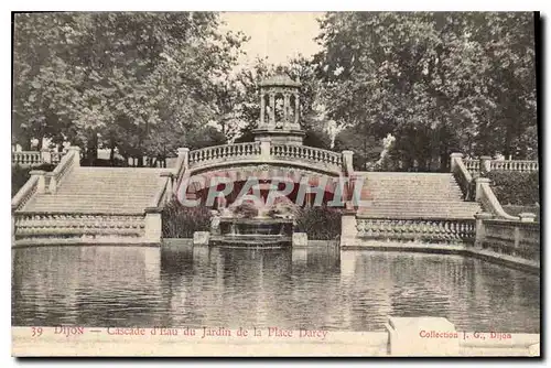 Ansichtskarte AK Dijon Cascade d'Eau du jardin de la place Darcy