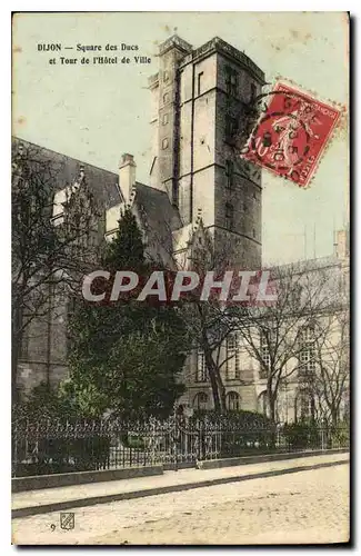 Cartes postales Dijon Square des Ducs et tour de l'hotel de ville