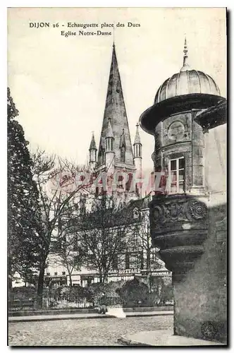 Cartes postales Dijon Echauguette place des Ducs Eglise Notre Dame