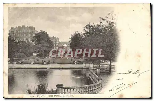 Cartes postales Dijon place Darcy