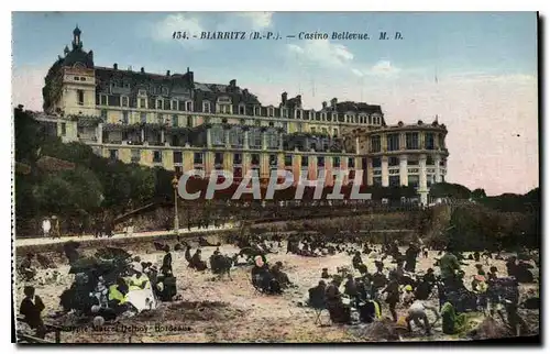 Cartes postales Biarritz B P casino Bellevue