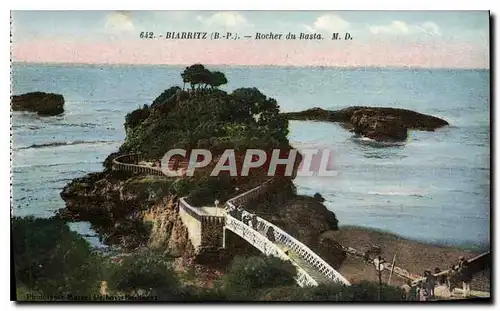 Cartes postales Biarritz B P Rocher du Basta