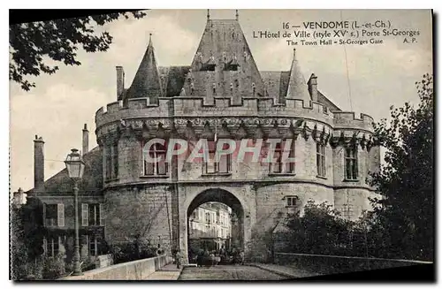 Ansichtskarte AK Vendome L et Ch l'hotel de Ville Style XV S porte St George