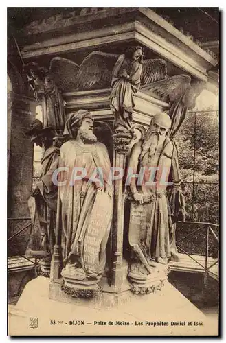 Cartes postales Dijon Puits de Moise les Prophetes Daniel et Isai