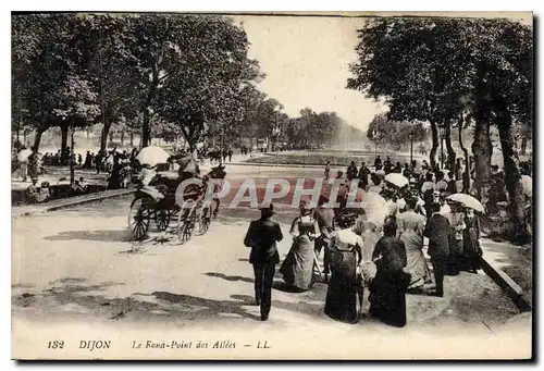 Ansichtskarte AK Dijon le Rond point des Allees