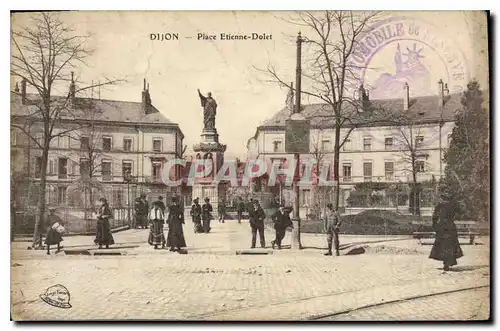 Cartes postales Dijon place Etienne Dolet