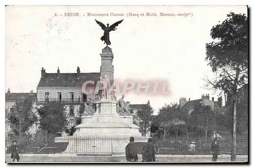 Ansichtskarte AK Dijon monument Carnot Gasq et Math Morceau sculpt