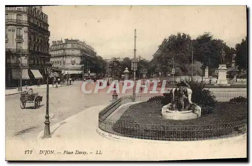 Cartes postales Dijon place Darcy