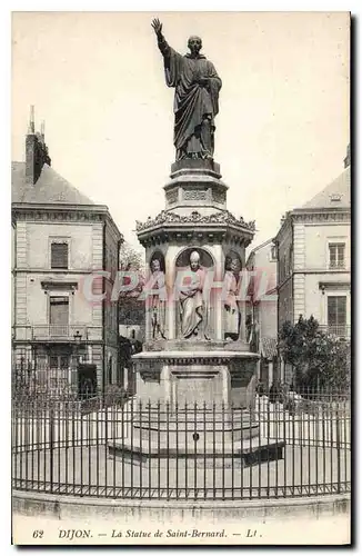 Cartes postales Dijon la statue de Saint Bernard
