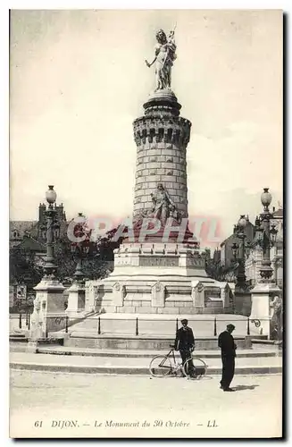 Cartes postales Dijon le monument du 30 Octobre