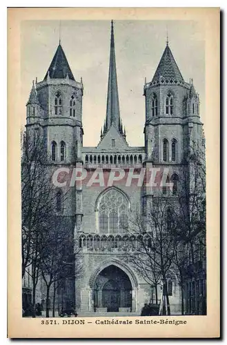 Cartes postales Dijon cathedrale Sainte Benigne