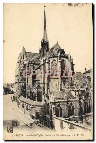 Ansichtskarte AK Dijon Abside de l'eglise Cathedrale Saint Benigne