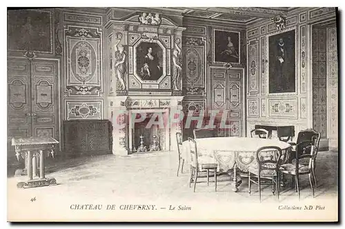 Ansichtskarte AK Chateau de Cheverny le salon