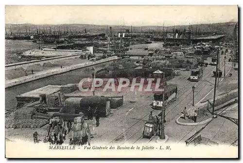 Ansichtskarte AK Marseille vue generale des Bassins de la Joliette