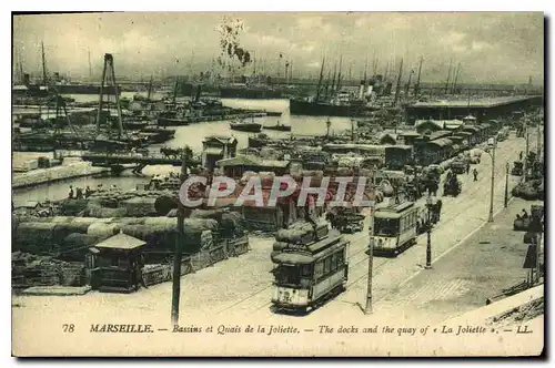 Cartes postales Marseille Bassins et Quais de la Joliette