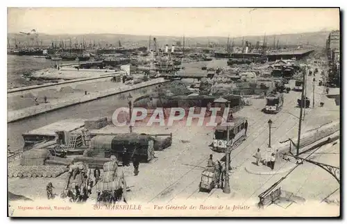 Cartes postales Marseille vue generale des Bassins de la Joliette