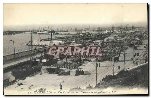 Cartes postales Marseille vue generale des Bassins de la Joliette