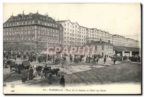 Cartes postales Marseille place de la Joliette et hotel des Docks