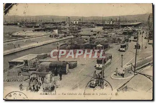 Cartes postales Marseille vue generale des Bassins de la Joliette