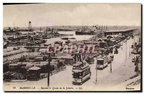 Ansichtskarte AK Marseille Bassins et Quais de la Joliette