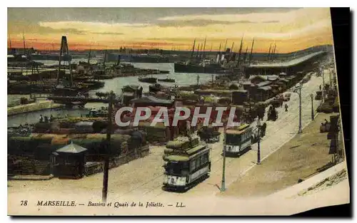 Ansichtskarte AK Marseille Bassins et Quais de la Joliette