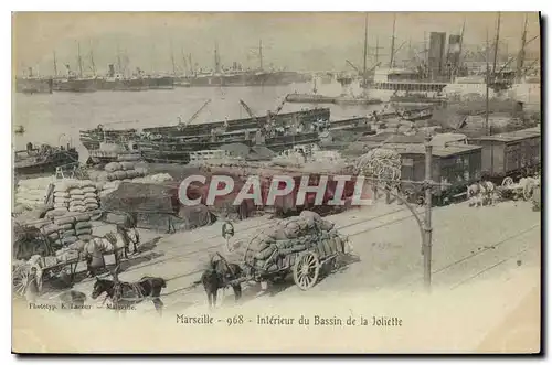 Cartes postales Marseille interieur du Bassin de la Joliette