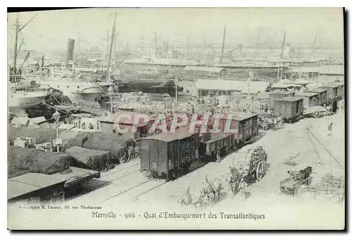 Cartes postales Marseille Quai d'Embarquement des Transatlantiques