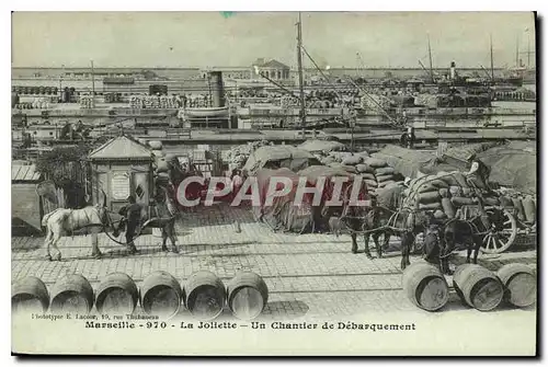 Cartes postales Marseille la Joliette un Chantier de Debarquement