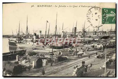 Cartes postales Marseille la Joliette le Quai d'Embarquement