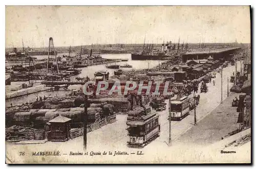 Cartes postales Marseille Bassins et Quais de la Joliette