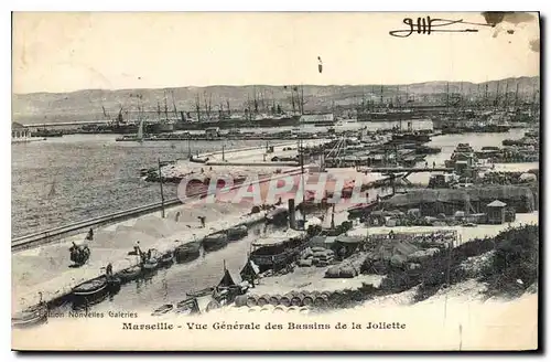 Cartes postales Marseille vue generale des Bassins de la Joliette