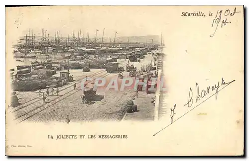 Cartes postales Marseille la Joliette et les Messageries