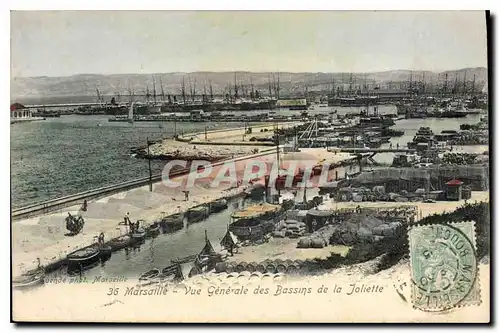 Cartes postales Marseille vue generale des Bassins de la Joliette