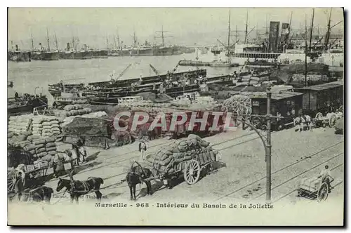 Ansichtskarte AK Marseille interieur du Bassin de la Joliette