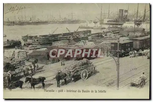 Cartes postales Marseille interieur du bassin de la Joliette