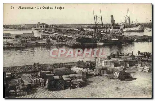 Ansichtskarte AK Marseille le Quai au Soufre