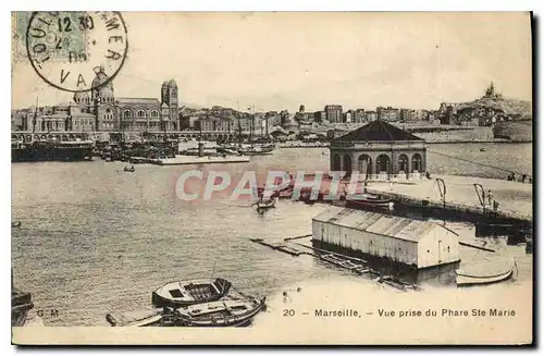 Cartes postales Marseille vue prise du Phare Ste Marie