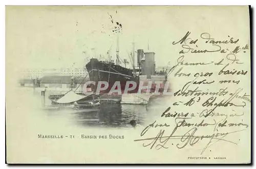 Cartes postales Marseille Bassin des Docks