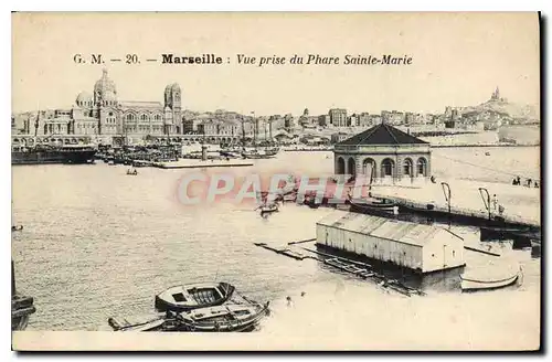 Cartes postales Marseille vue prise du Phare Sainte Marie