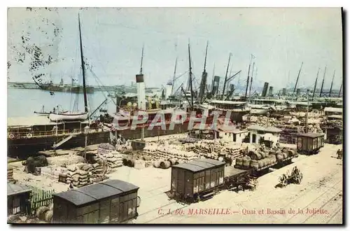 Cartes postales Marseille Quai et bassin de la Joliette