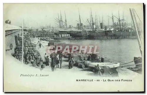 Ansichtskarte AK Marseille le Quai des Forges