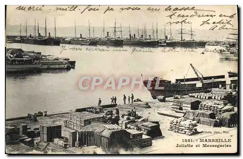 Cartes postales Marseille Joliette et Messageries